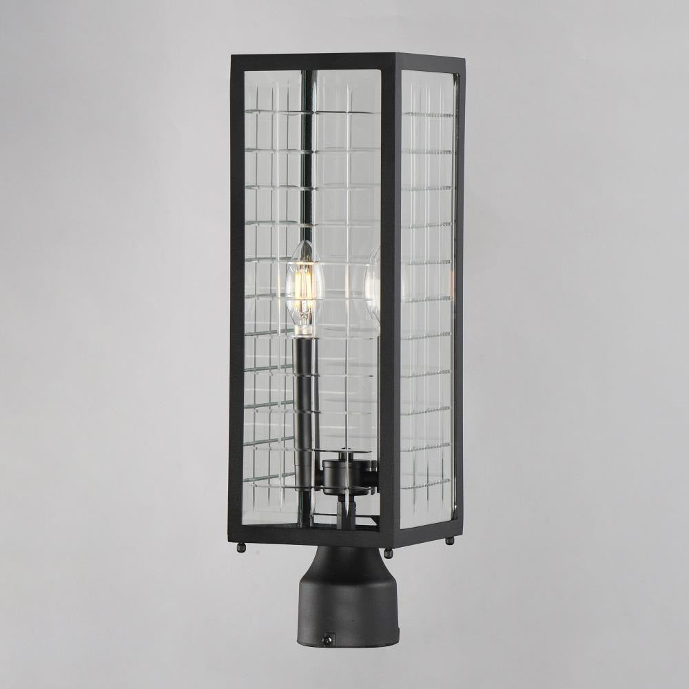 Maxim Lighting 30699CLBK Magnus 2 Light Black Outdoor Post Mount - Side View