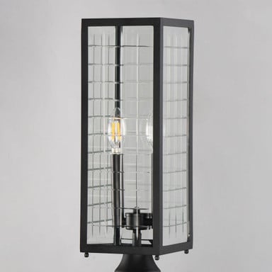 Maxim Lighting 30699CLBK Magnus 2 Light Black Outdoor Post Mount - Detail View