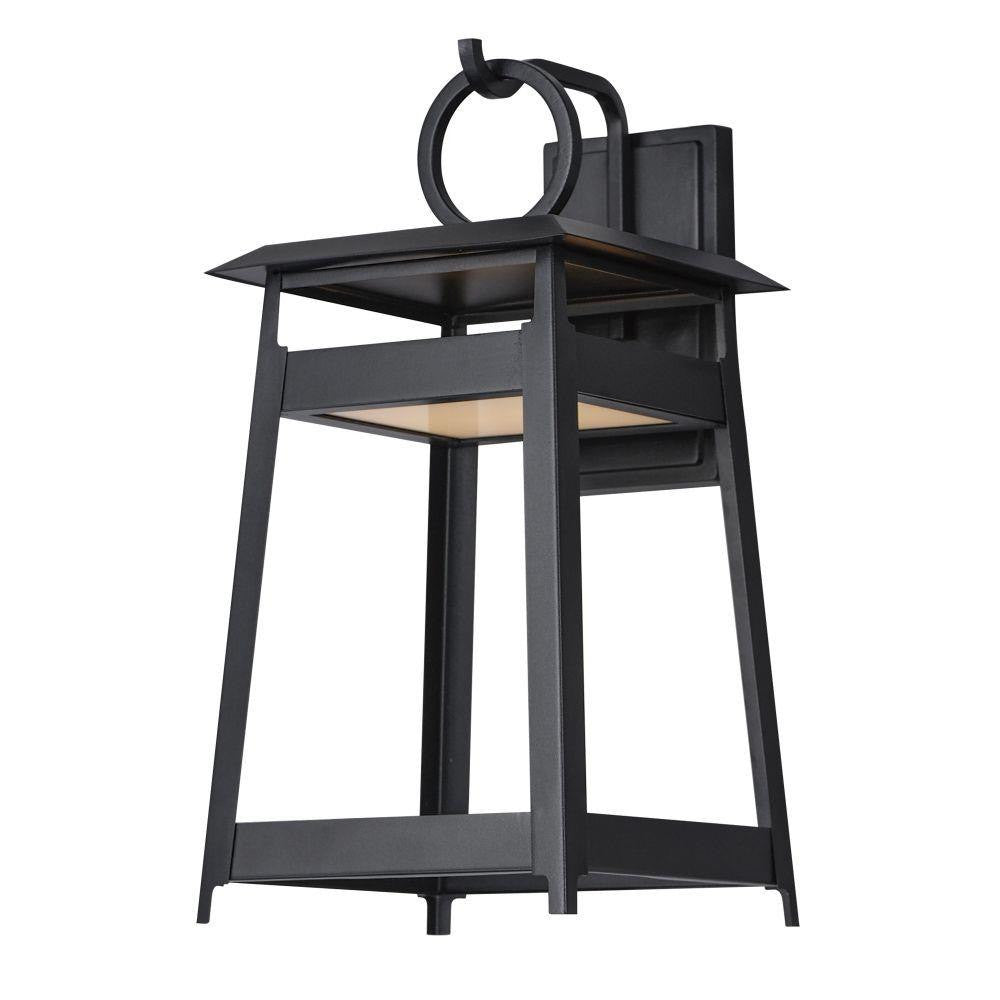Maxim Lighting 30746BK Pagoda Matte Black Outdoor Wall Lantern - White Background