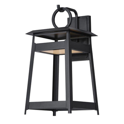 Maxim Lighting 30746BK Pagoda Matte Black Outdoor Wall Lantern - White Background