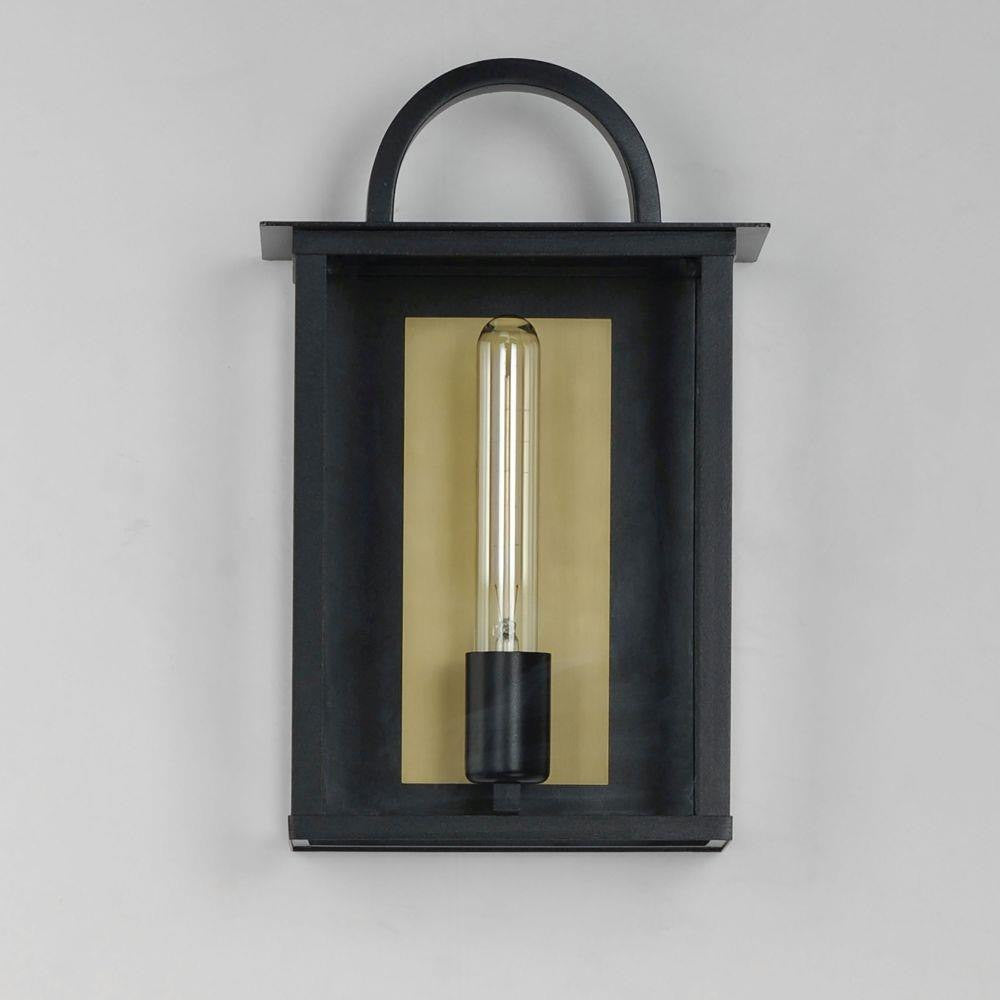 Maxim Lighting 30752CLBK Manchester 1 Light Black Outdoor Wall Lantern - Front View