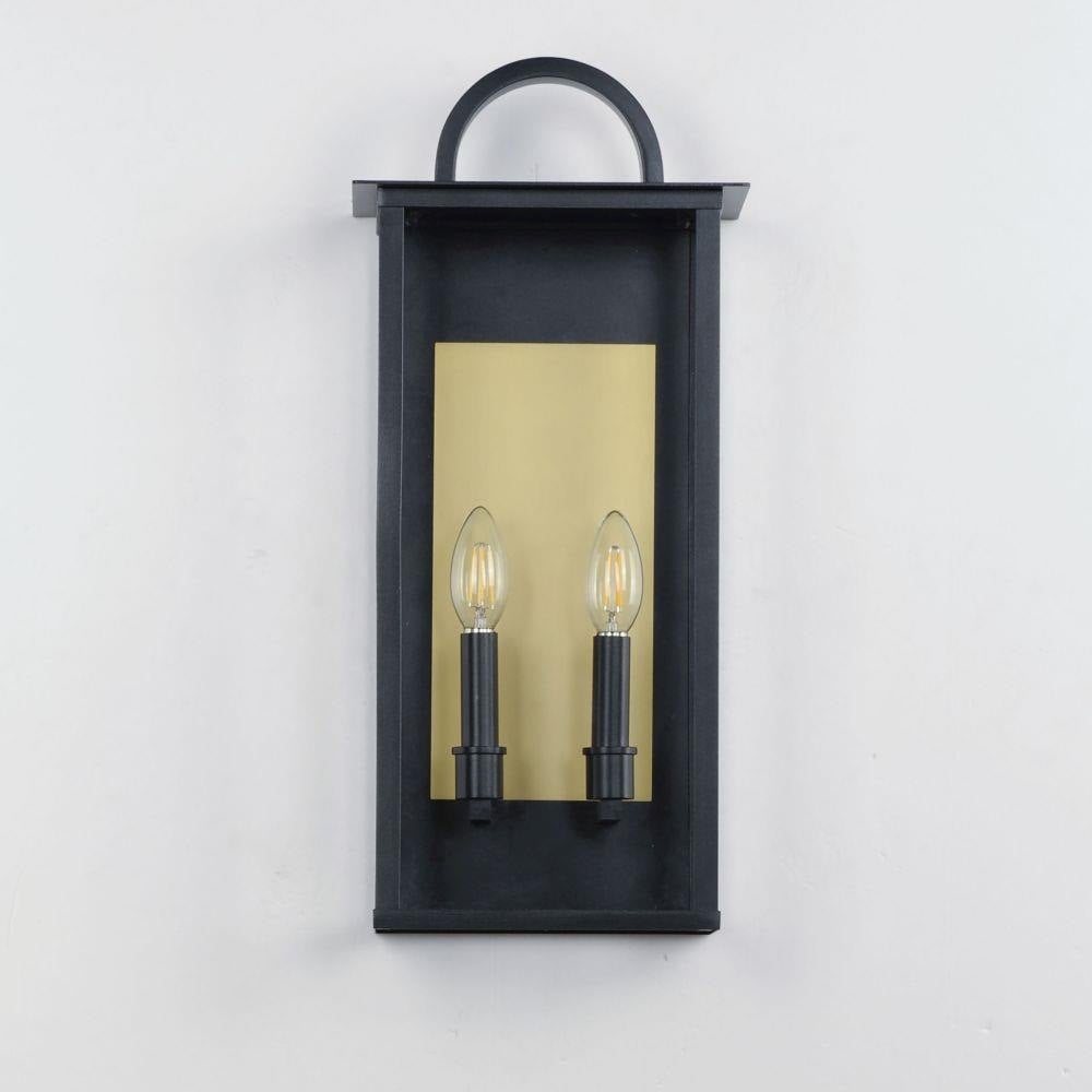 Maxim Lighting 30754CLBK Manchester Outdoor Wall Lantern Front View