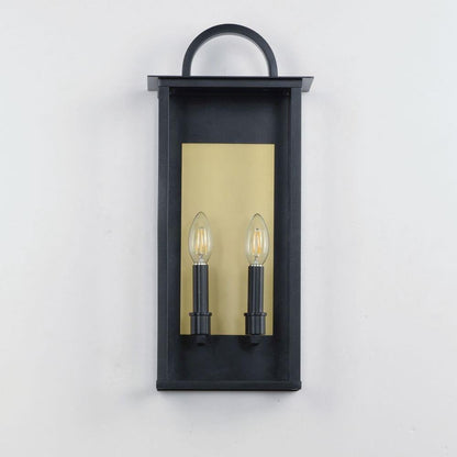 Maxim Lighting 30754CLBK Manchester Outdoor Wall Lantern Front View