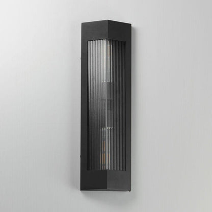 Maxim Lighting 30762CRBKAB Triform Outdoor Wall Lantern Side Angle View