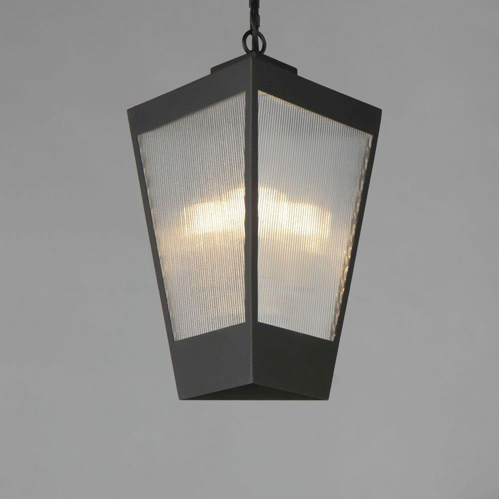 Maxim Lighting 30766CRBKAB Triform Outdoor Pendant - Illuminated View