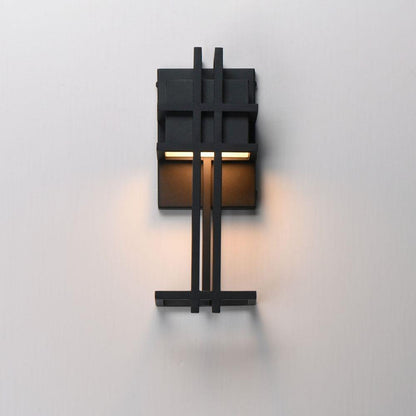 Maxim Lighting 30772BK Prairie Matte Black LED Wall Sconce Installed View