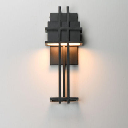 Maxim Lighting 30774BK Prairie LED Wall Sconce Matte Black - Illuminated Wall Mounted View