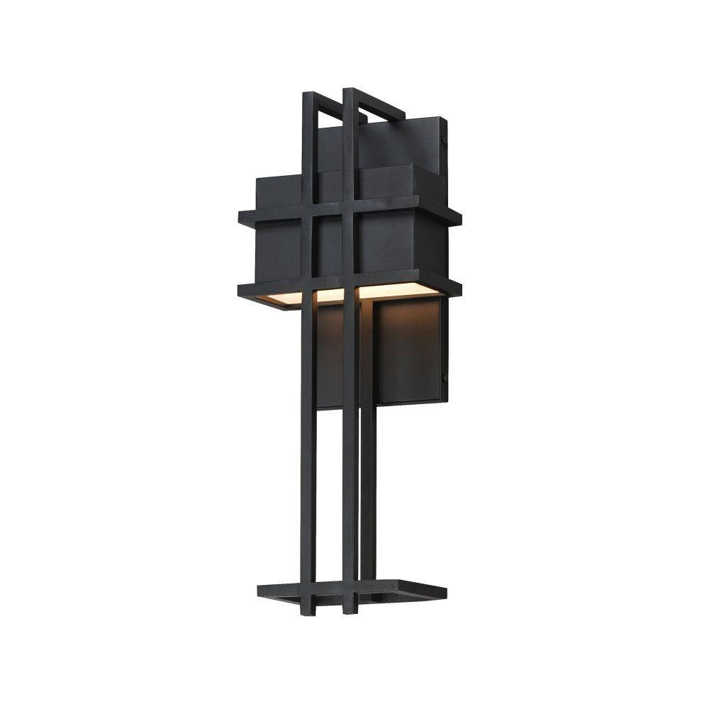 Maxim Lighting 30774BK Prairie 1 Light 17 inch Matte Black LED Wall Sconce