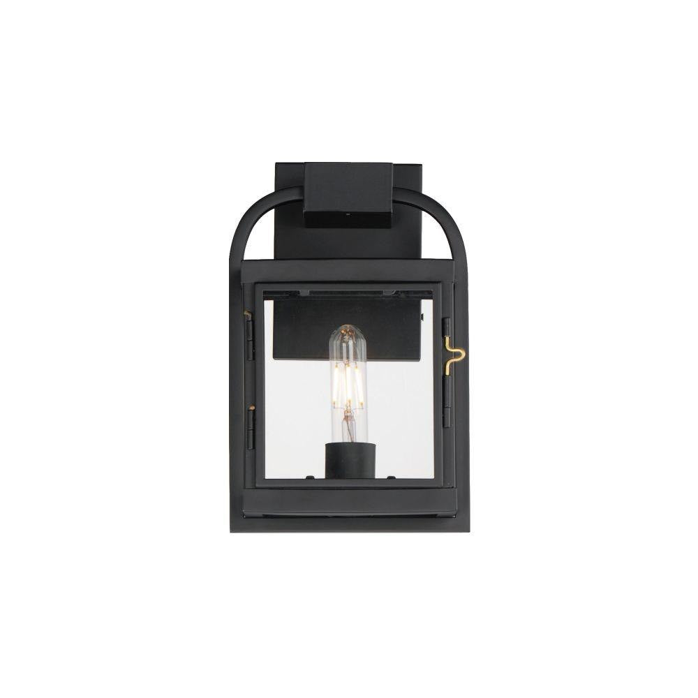 Maxim Lighting 30801CLBK Bonham 1 Light 12 inch Black Outdoor Wall Sconce - front view on white background