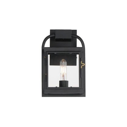Maxim Lighting 30801CLBK Bonham 1 Light 12 inch Black Outdoor Wall Sconce - front view on white background