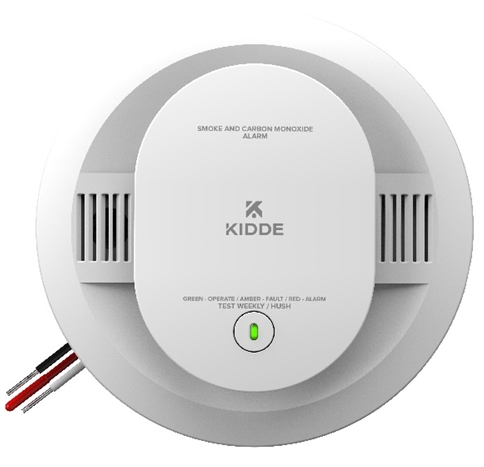 Kidde 30CUAR-V Hardwired Combination Smoke and Carbon Monoxide Detector with Interconnected Alarm LED Warning Lights and Voice Alerts