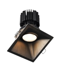 Lotus LED Lights L3G-SST-BR Trim for Tangra 3" Gimbal Square Sloped Thin, Bronze  Finish