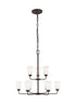 Generation Lighting Kerrville 9 light bronze chandelier ceiling light