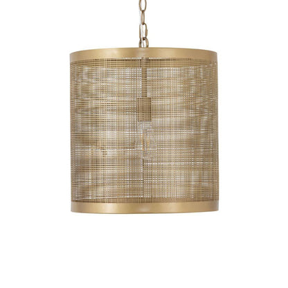 Maxim Lighting 31222GLD Hatcher Gold Mesh Pendant Close-Up View