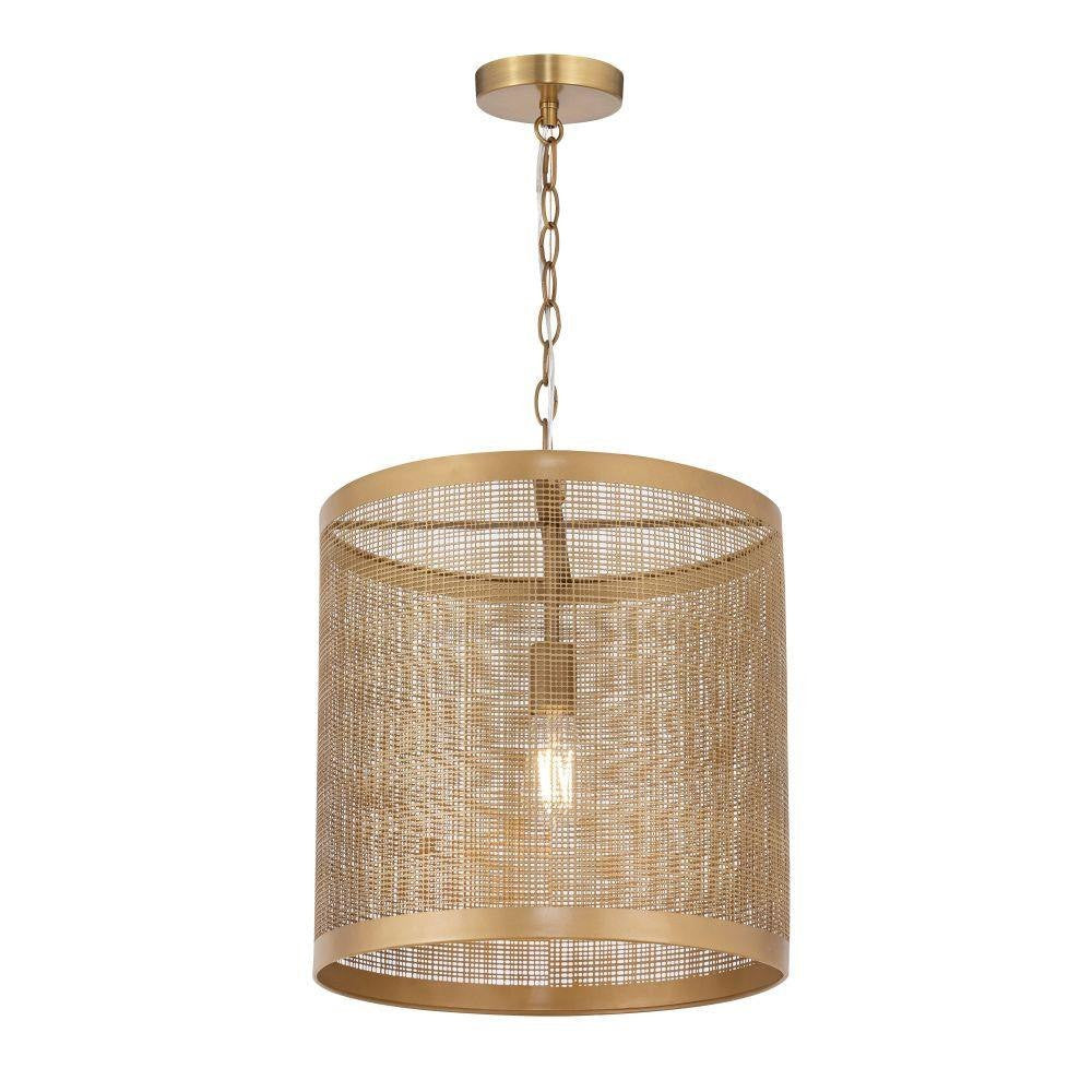 Maxim Lighting 31222GLD Hatcher 1 Light 15 inch Gold Pendant Ceiling Light