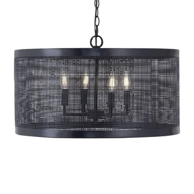Maxim Lighting 31224GLD Hatcher 4 Light 24 inch Gold Pendant Ceiling Light - Front Close-Up