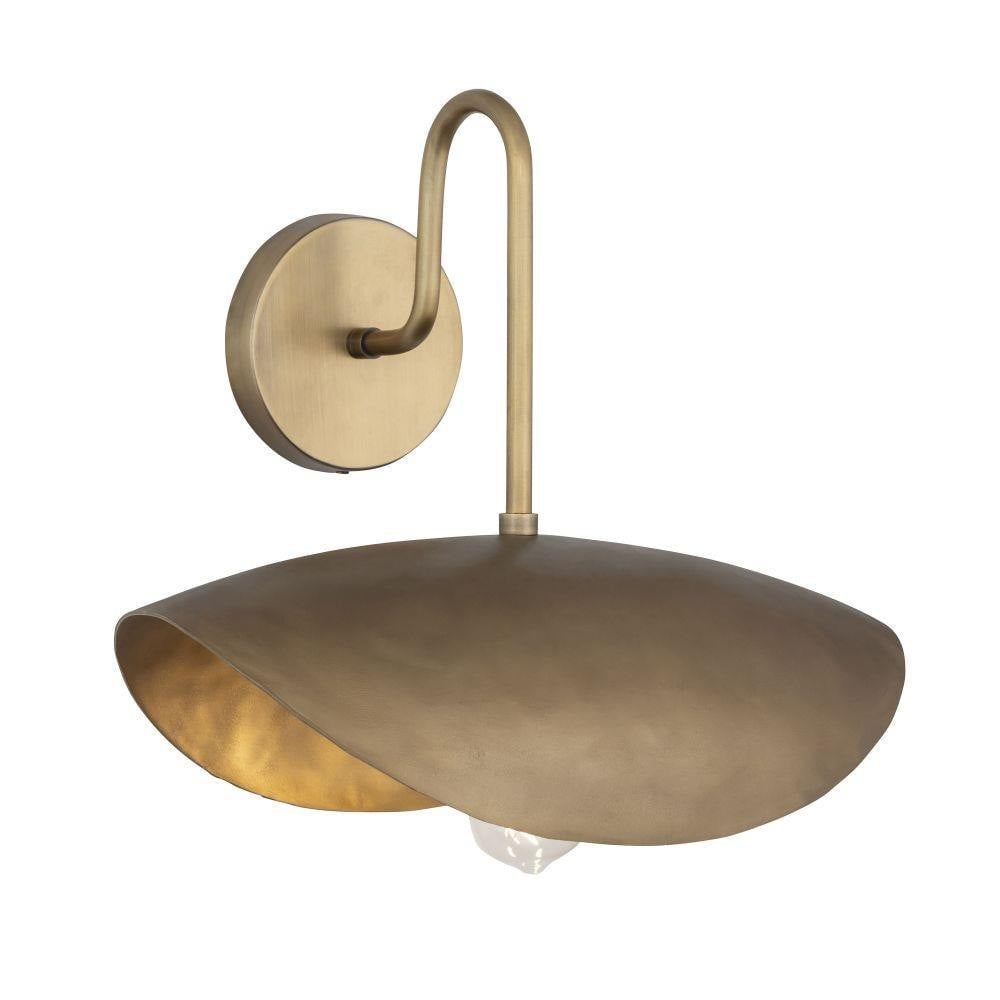 Maxim Lighting 31260NG Denarii 1 Light Natural Gold Wall Sconce - Angle View