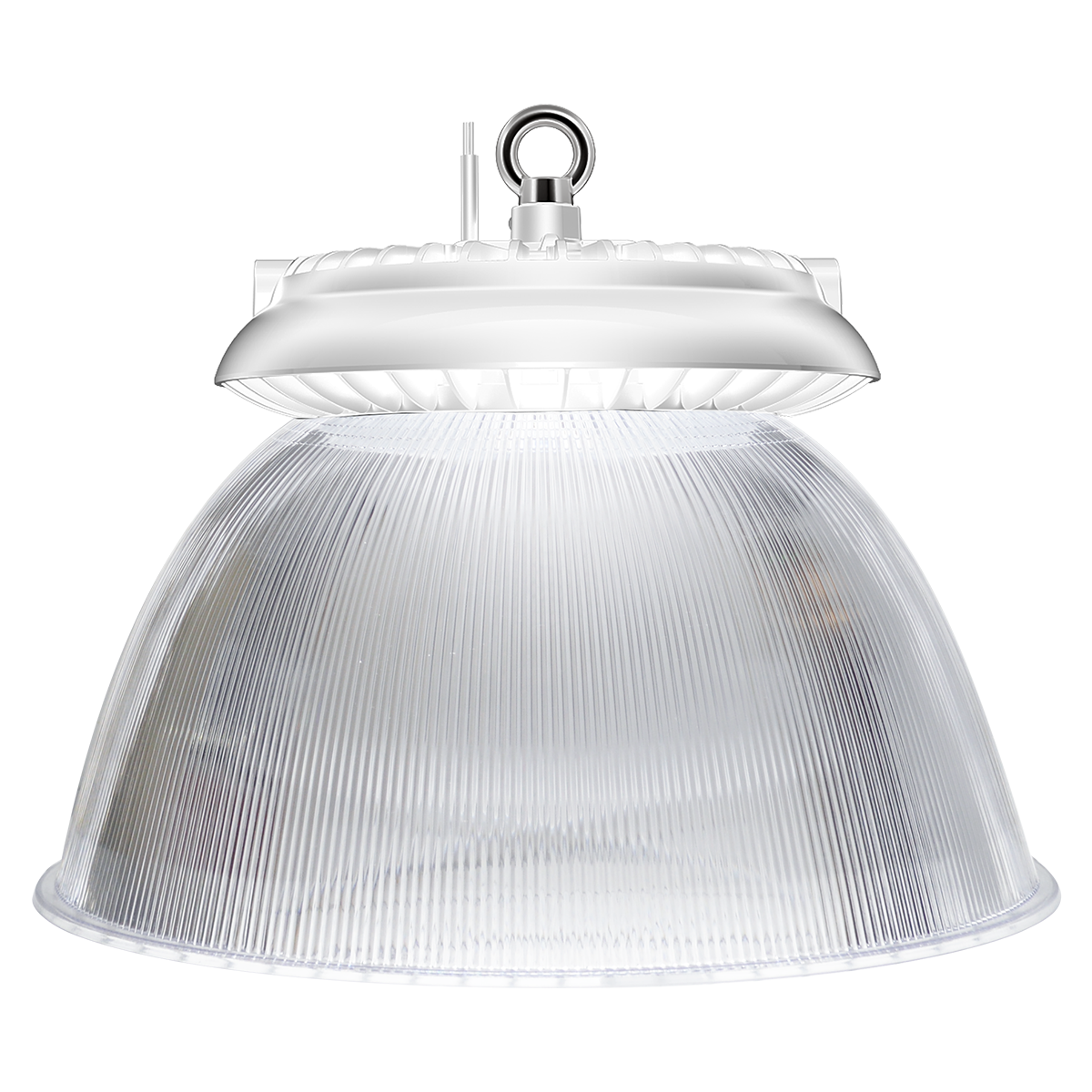 Eiko BAY-REFLECTOR-AC16 BAY Light Relector Clear Acrylic Aluminum Finish