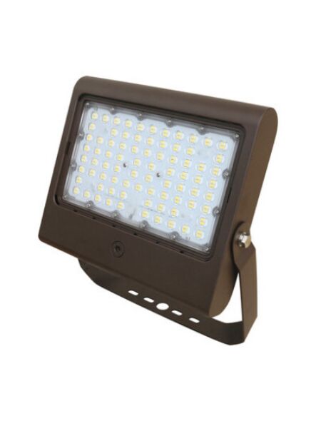 Eiko BOX1/PS150/750/UD/BZ Flood Light 150/100/80/50W 70CRI 5000K 120-277V 0-10V Dim Yoke 7-Pin NEMA Short Cap Bronze