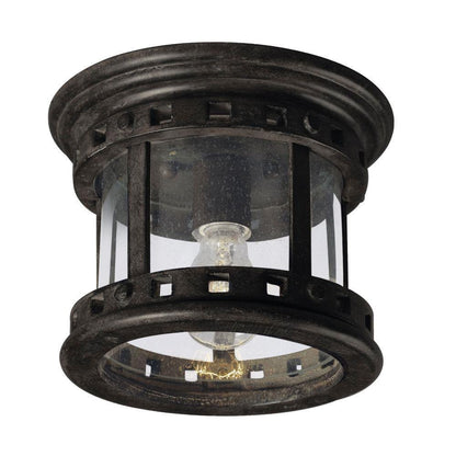 Maxim Lighting 3130CDSE Santa Barbara DC 1 Light 9 Inch Sienna Outdoor Flush Mount