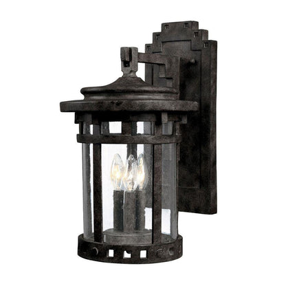 Maxim Lighting 3135CDSE Santa Barbara DC 3 Light 20 inch Sienna Outdoor Wall Lantern