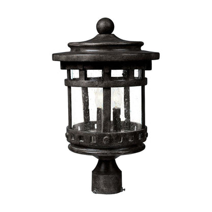 Maxim Lighting 3136CDSE Santa Barbara DC 3 Light 16 inch Sienna Outdoor Post Light