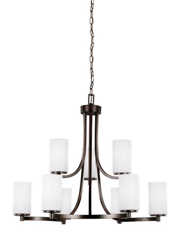 Generation Lighting Hettinger 9 light bronze pendant ceiling light