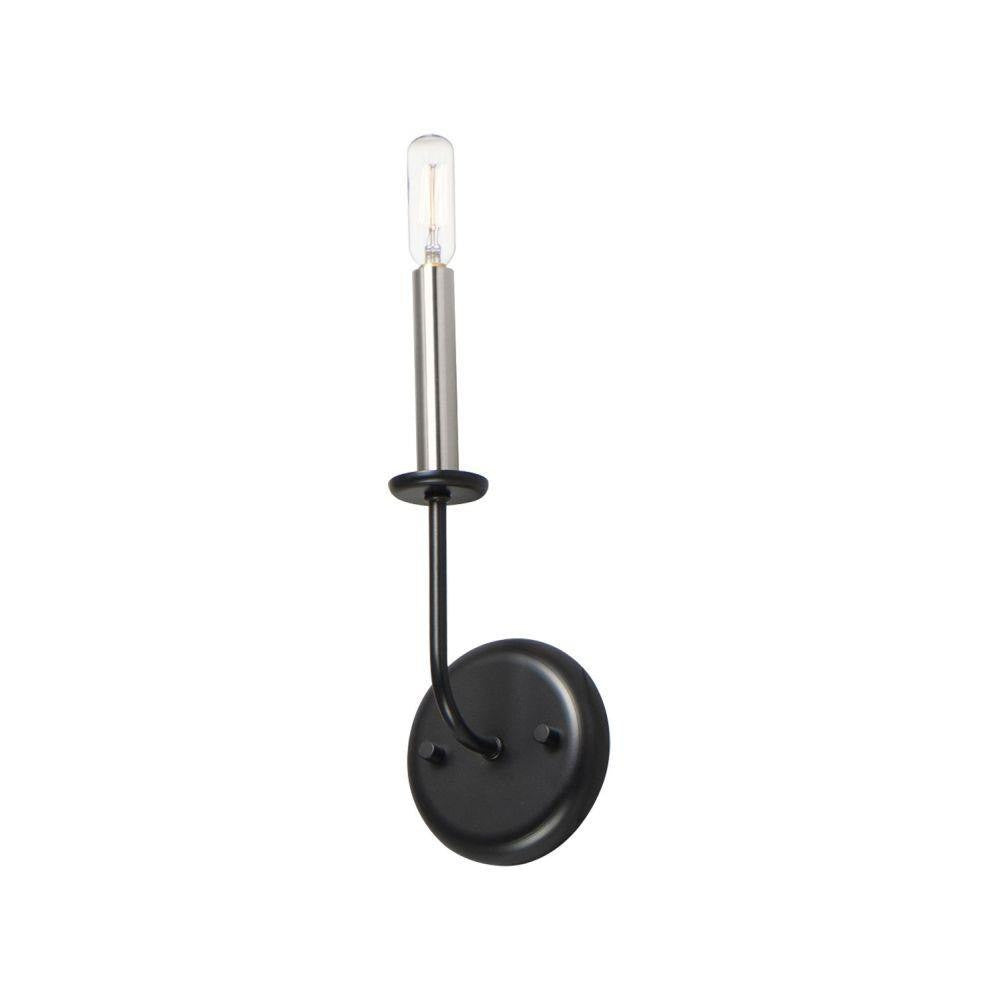 Maxim Lighting 10321SBR Wesley 1 Light 4.75 inch Satin Brass Wall Sconce - White Background