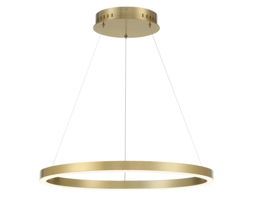 Eurofase Lighting 31471-035 Spunto LED 27.5 inch Gold Pendant Ceiling Light Gold Finish