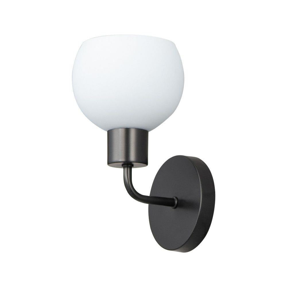 Maxim Lighting 11271SWSN Coraline 1 Light 6 Inch Satin Nickel Wall Sconce - Angled Side View