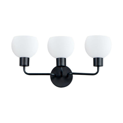 Maxim Lighting 11273SWBZSBR Coraline 3 Light 21.75 inch Bath Vanity Wall Light - Black Finish Full View