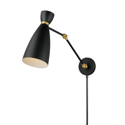 Maxim Lighting 11300WTSBR Carillon 1 Light 15 inch White/Satin Brass Wall Sconce Wall Light