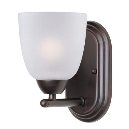 Maxim Lighting 11311FTPC Axis 1 Light 8 Inch Polished Chrome Wall Sconce - Oil Rubbed Bronze Finish Shown