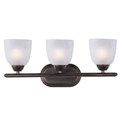 Maxim Lighting 11313FTOI Axis 3 Light 21 Inch Oil Rubbed Bronze Bath Vanity Wall Light