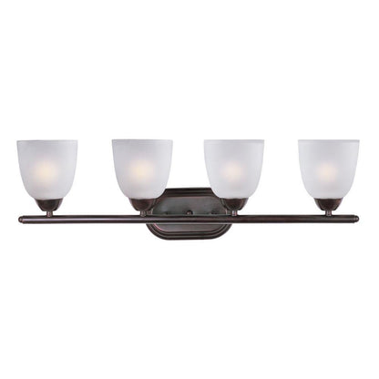 Maxim Lighting 11314FTOI Axis 4 Light Oil Rubbed Bronze Bath Vanity Wall Light Front View
