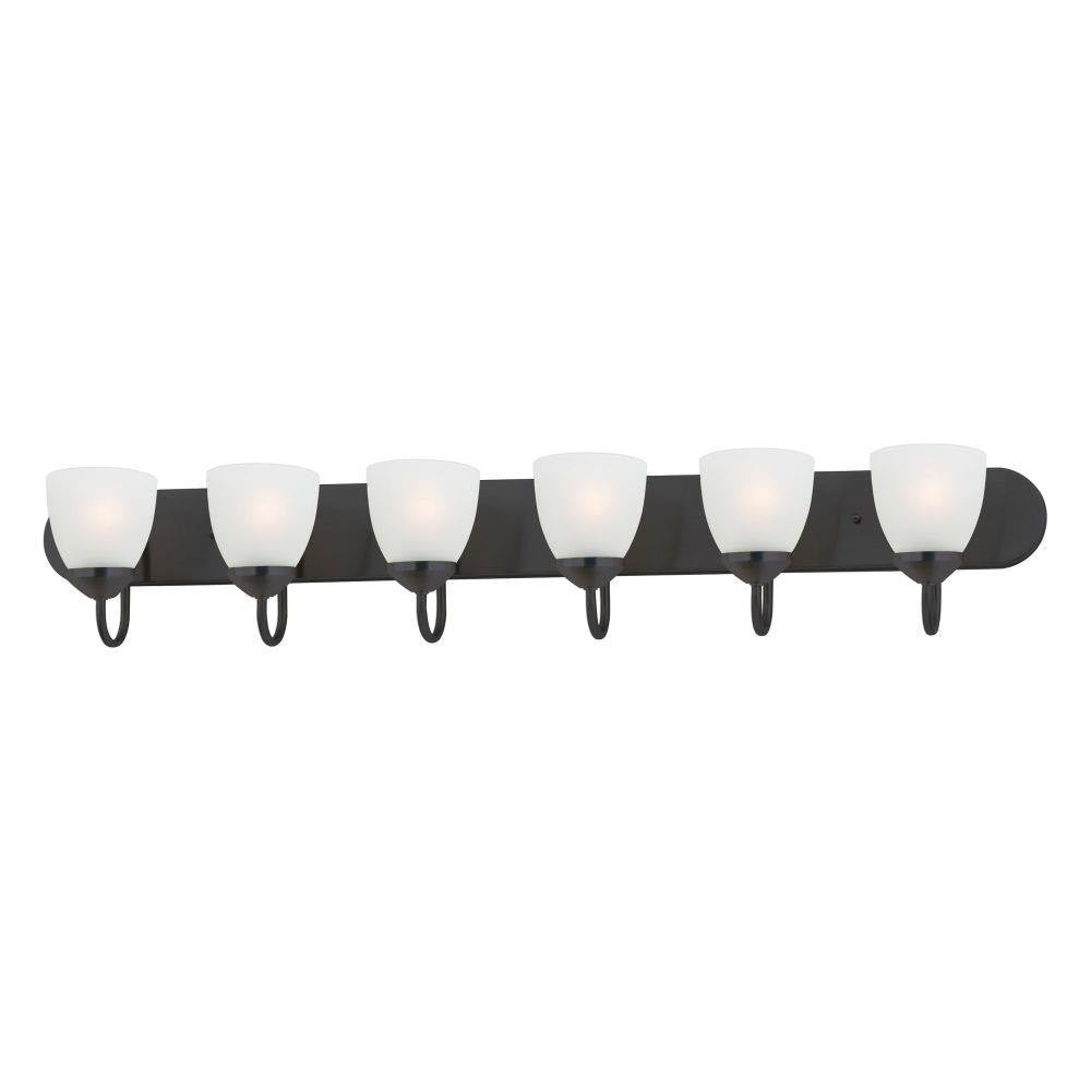 Maxim Lighting 11386FTPC Axis 6 Light 48 Inch Polished Chrome Bath Vanity Wall Light