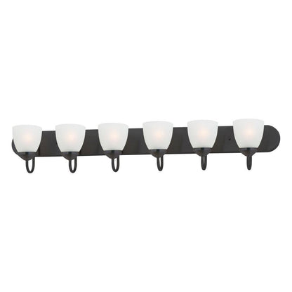Maxim Lighting 11386FTPC Axis 6 Light 48 Inch Polished Chrome Bath Vanity Wall Light