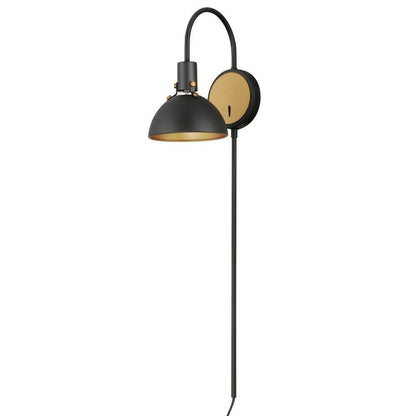 Maxim Lighting 12041WTSBR Dawn 1 Light White Satin Brass Wall Sconce - product view on white background