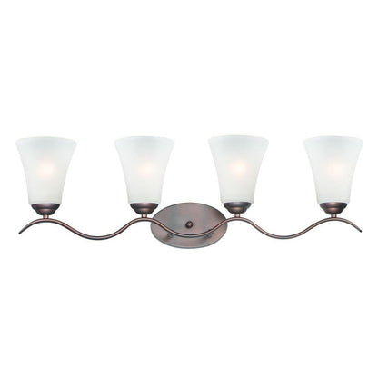 Maxim Lighting 12084FTSN Vital 4 Light 31.5 inch Bath Vanity Wall Light - Full View