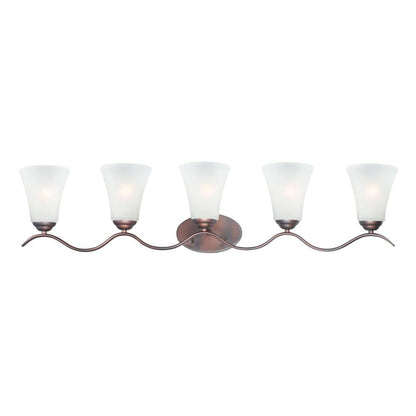 Maxim Lighting 12085FTPC Vital 5 Light 41 inch Polished Chrome Bath Vanity Wall Light
