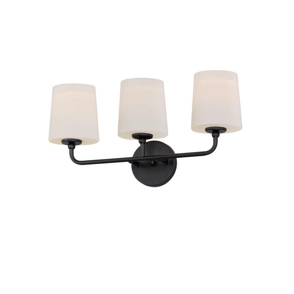 Maxim Lighting 12093SWSN Bristol 3 Light 20.75 Inch Satin Nickel Bath Vanity Wall Light