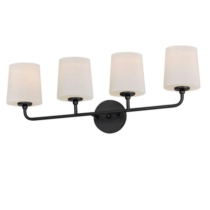 Maxim Lighting 12094SWSBR Bristol 4 Light Satin Brass Bath Vanity Wall Light