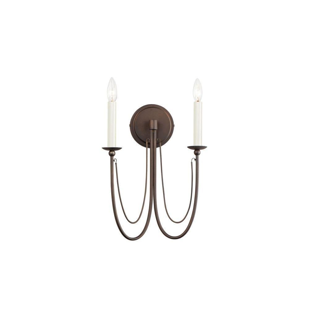 Maxim Lighting 12161GL Plumette 2 Light 16 inch Gold Leaf Wall Sconce