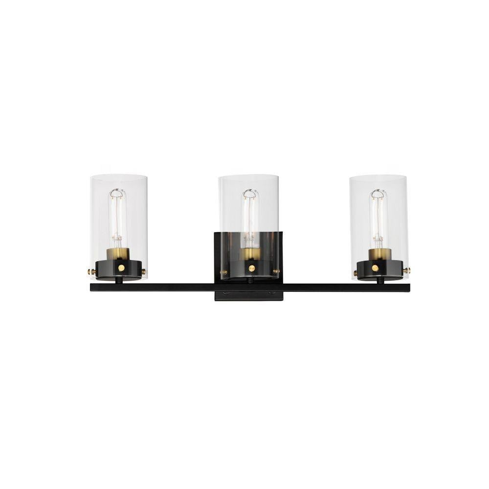 Maxim Lighting 12403CLSN Pinn 3 Light 20.75 inch Satin Nickel Bath Vanity Wall Light