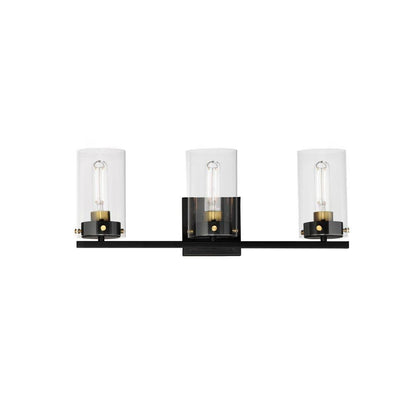 Maxim Lighting 12403CLSN Pinn 3 Light 20.75 inch Satin Nickel Bath Vanity Wall Light