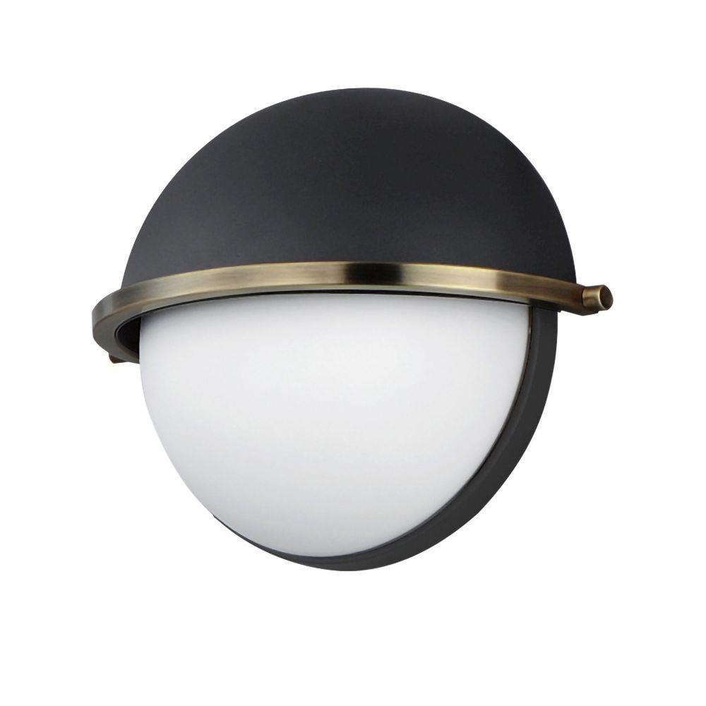 Maxim Lighting 12418SWSNSBR Duke 1 Light Wall Sconce Globe Shape Front View