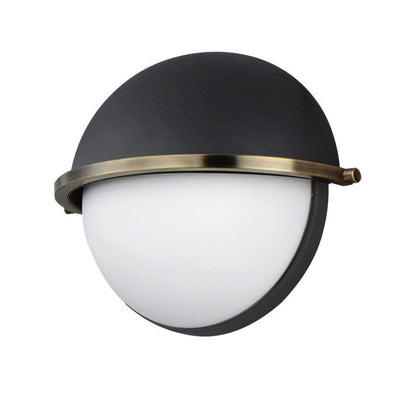 Maxim Lighting 12418SWSNSBR Duke 1 Light Wall Sconce Globe Shape Front View