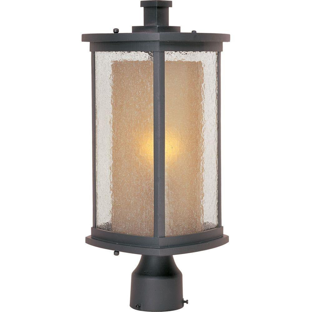 Maxim Lighting 3150CDWSBZ Bungalow 1 Light 18 inch Bronze Outdoor Post Mount