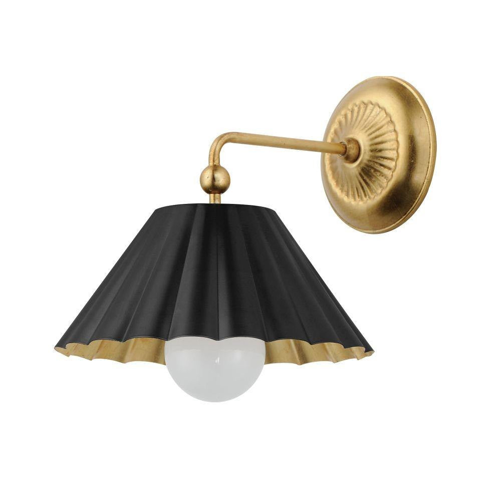 Maxim Lighting 18051BKGL Primrose 1 Light 11 Inch Black/Gold Leaf Wall Sconce - Product View