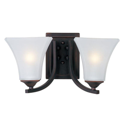 Maxim Lighting 20099FTSN Aurora 2 Light 13.5 inch Satin Nickel Bath Vanity Wall Light - Alternate View